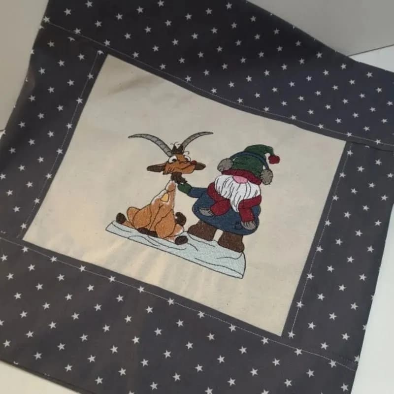 Stickdatei Wichtel Sternzeichen Steinbock