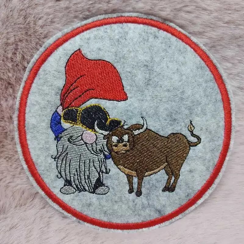 Stickdatei Wichtel Sternzeichen Stier