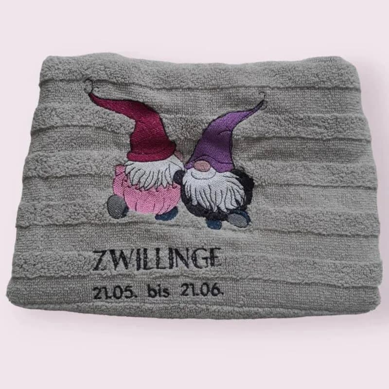 Stickdatei Wichtel Sternzeichen Zwillinge