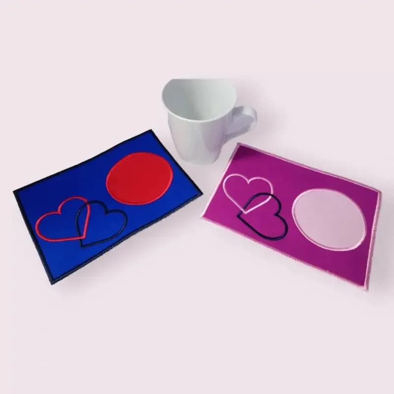 Stickdateien Herzen Dreier-Set