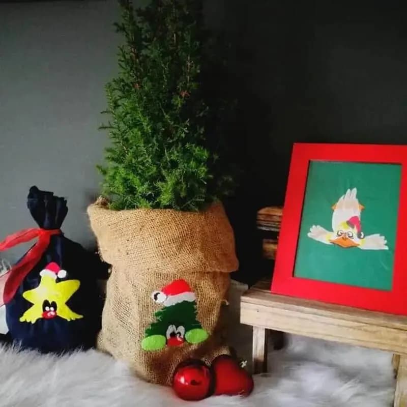 Stickdateien Stern Baum und Gans