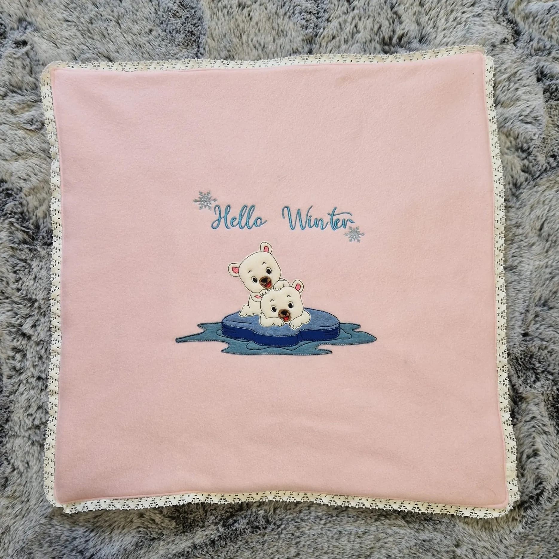 Stickdatei Eisbären auf Scholle