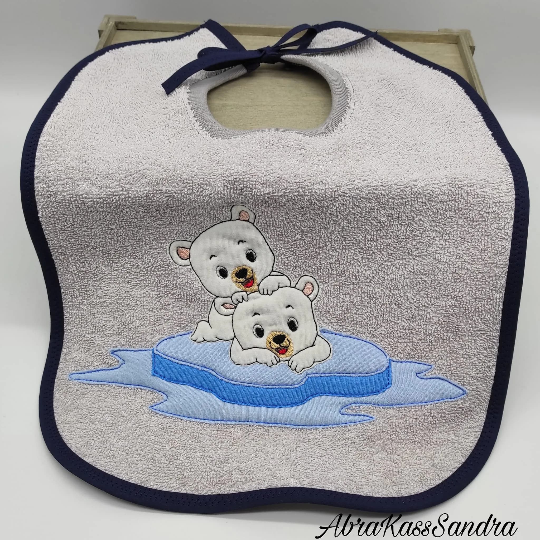 Stickdatei Eisbären auf Scholle