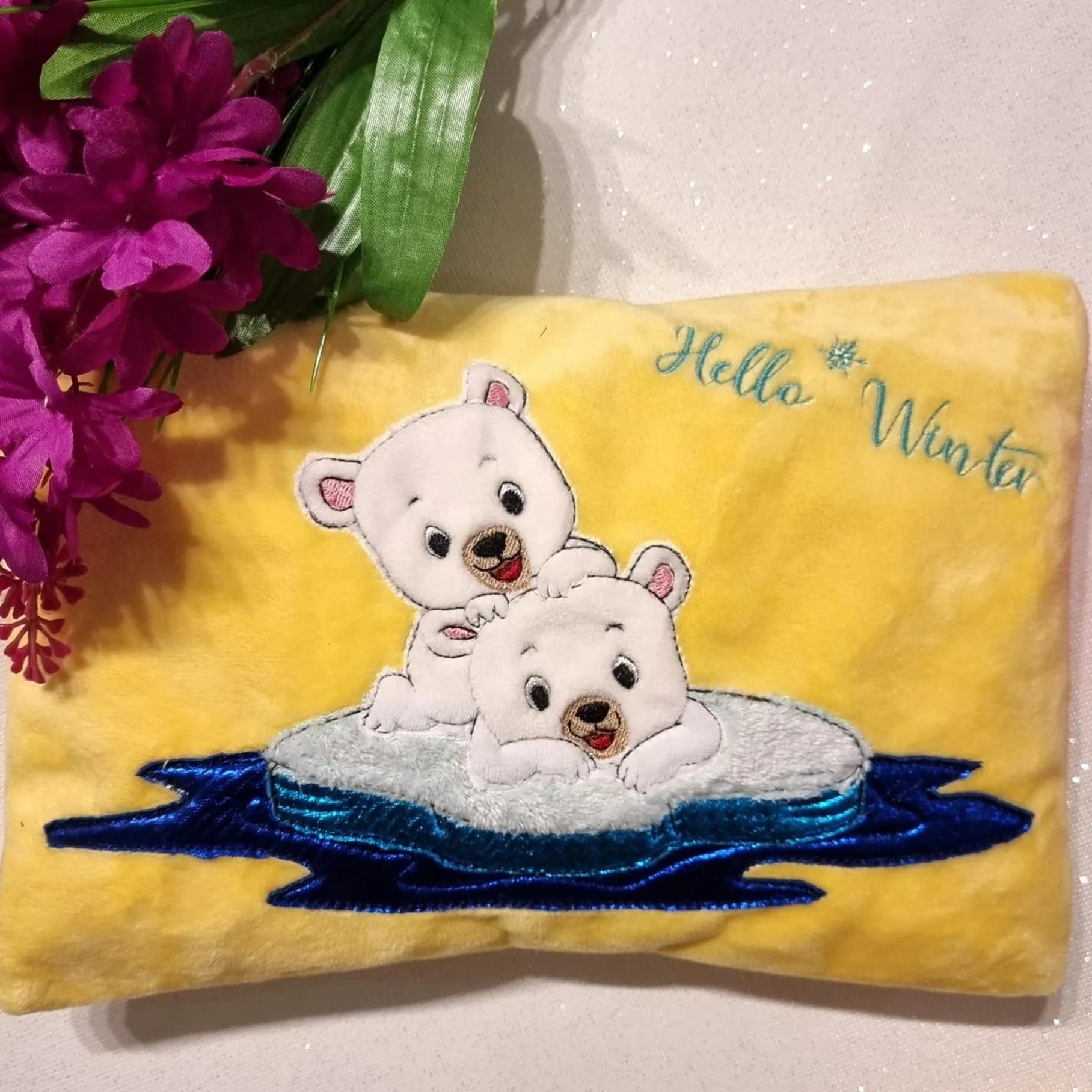 Stickdatei Eisbären auf Scholle