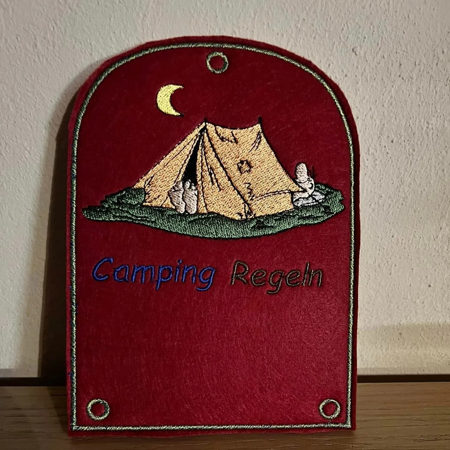 ITH Stickdatei Campingdeko Zelt Ergänzung