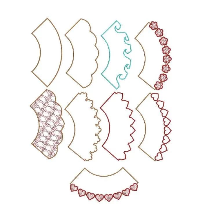 ITH Stickdatei Lampenschirme