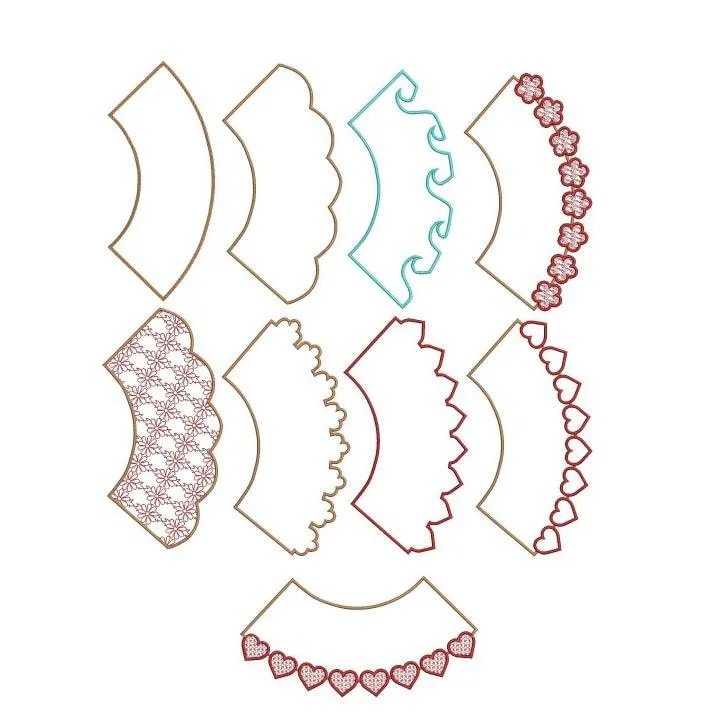 ITH Stickdatei Lampenschirme