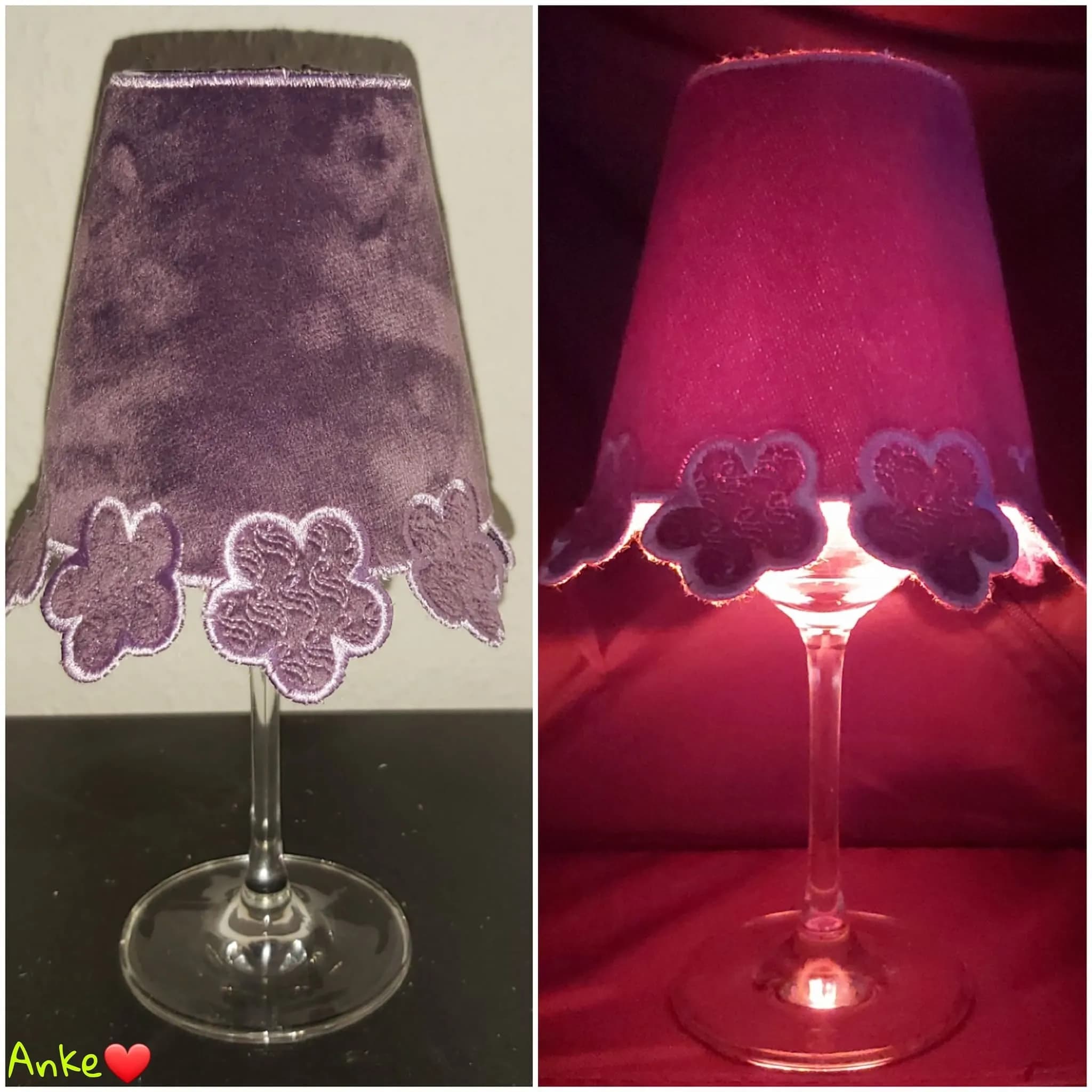 ITH Stickdatei Lampenschirme