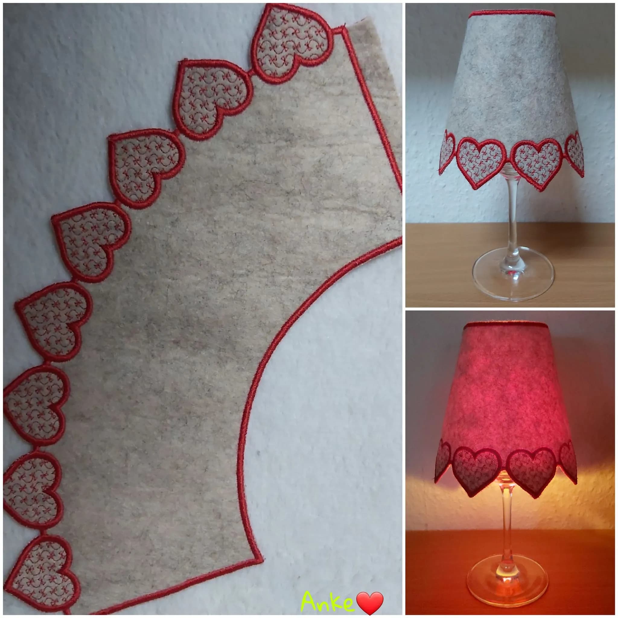 ITH Stickdatei Lampenschirme