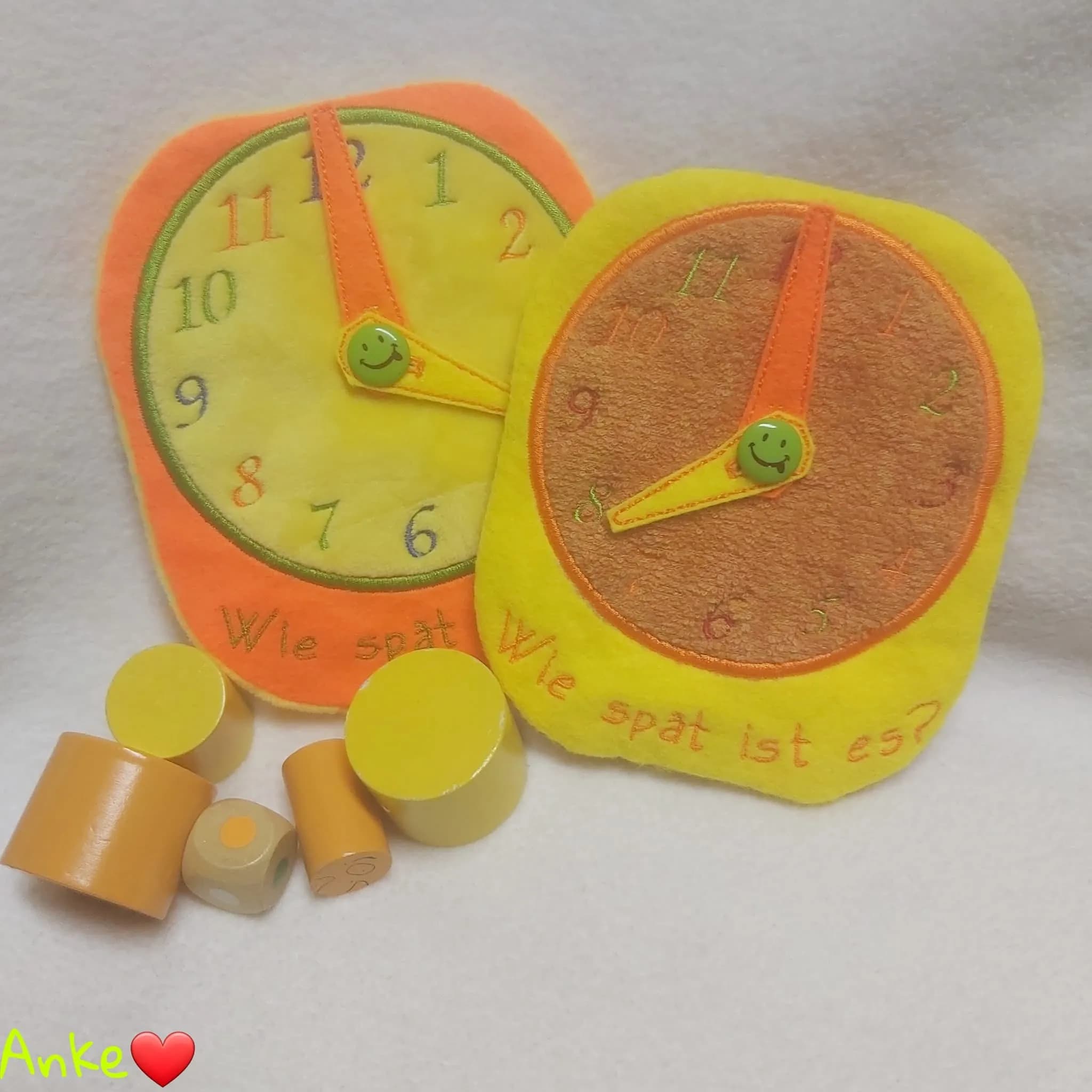 ITH Stickdatei Lernuhr für Schule