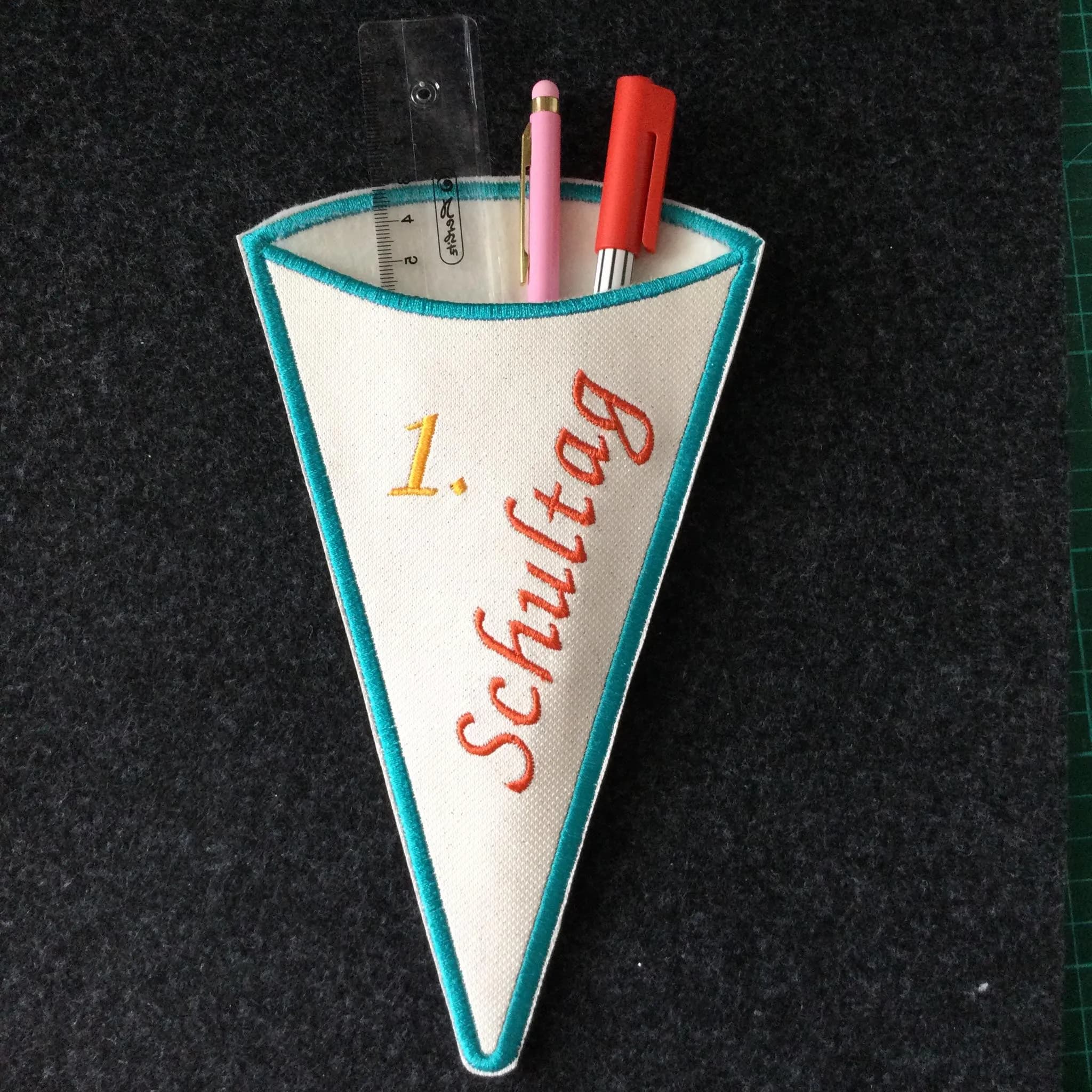 ITH Stickdatei Schultüte Täschchen