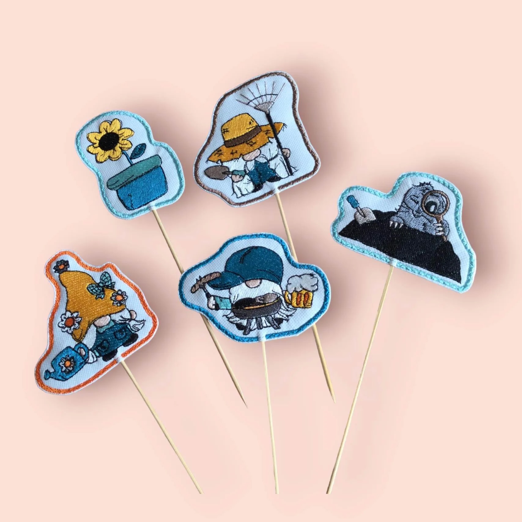 ITH Stickdatei Stabfigur Garten-und Grillwichtel