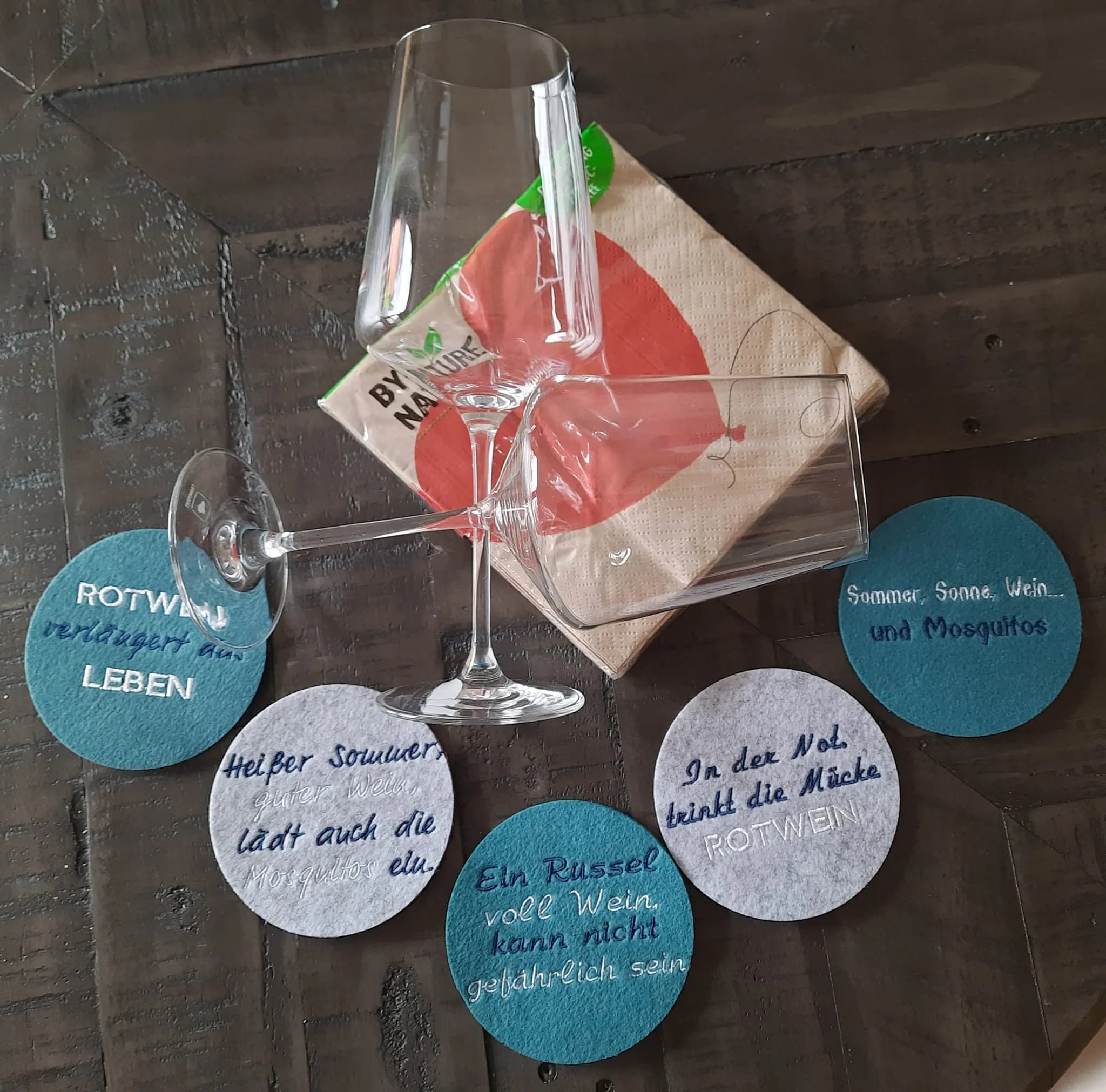 Stickdatei Mücke Mosquito mit Sprüchen