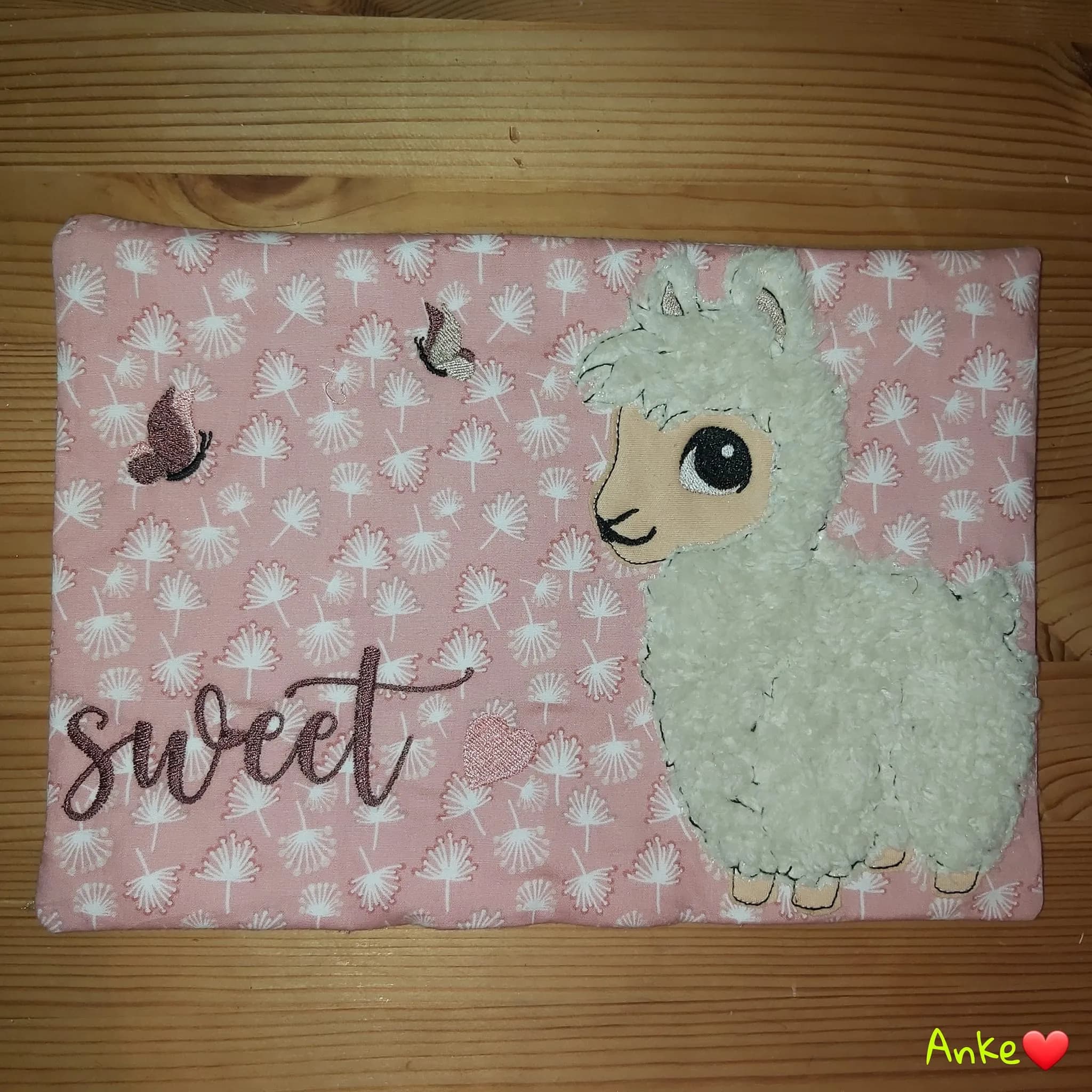 Stickdatei Applikationsdatei Alpaka