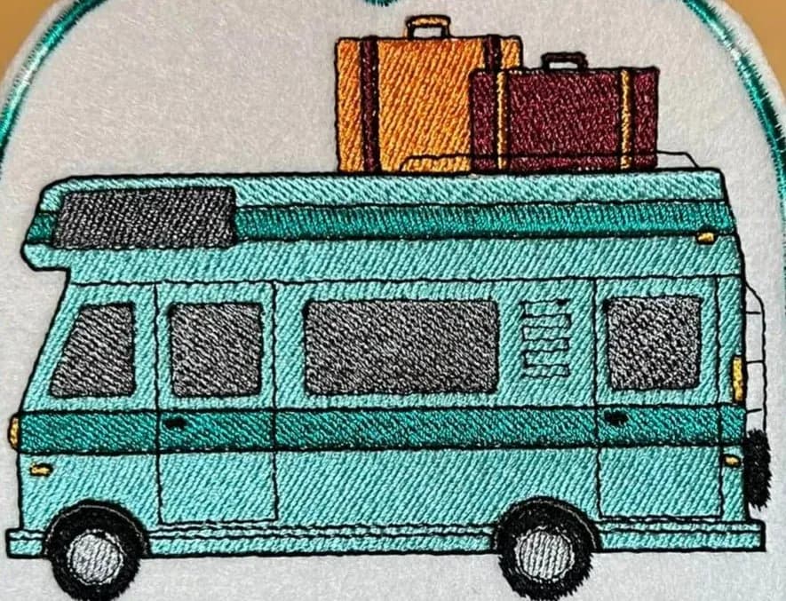 Stickdatei Camping Wohnmobil