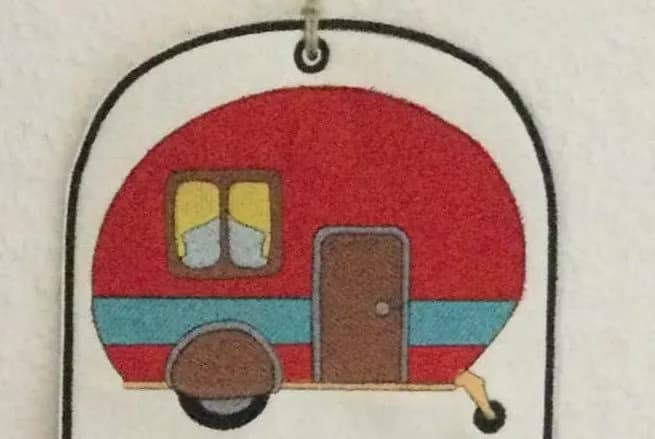 Stickdatei Camping Wohnwagen Anhänger