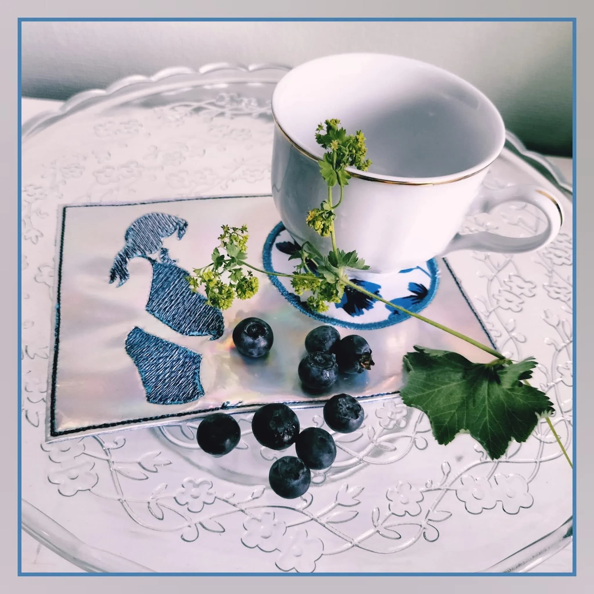 Stickdatei Dekore für Mutterpasshüllen und mehr