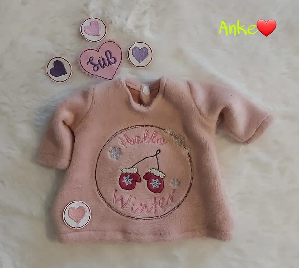 Stickdatei DoodleAppli Hello Winter