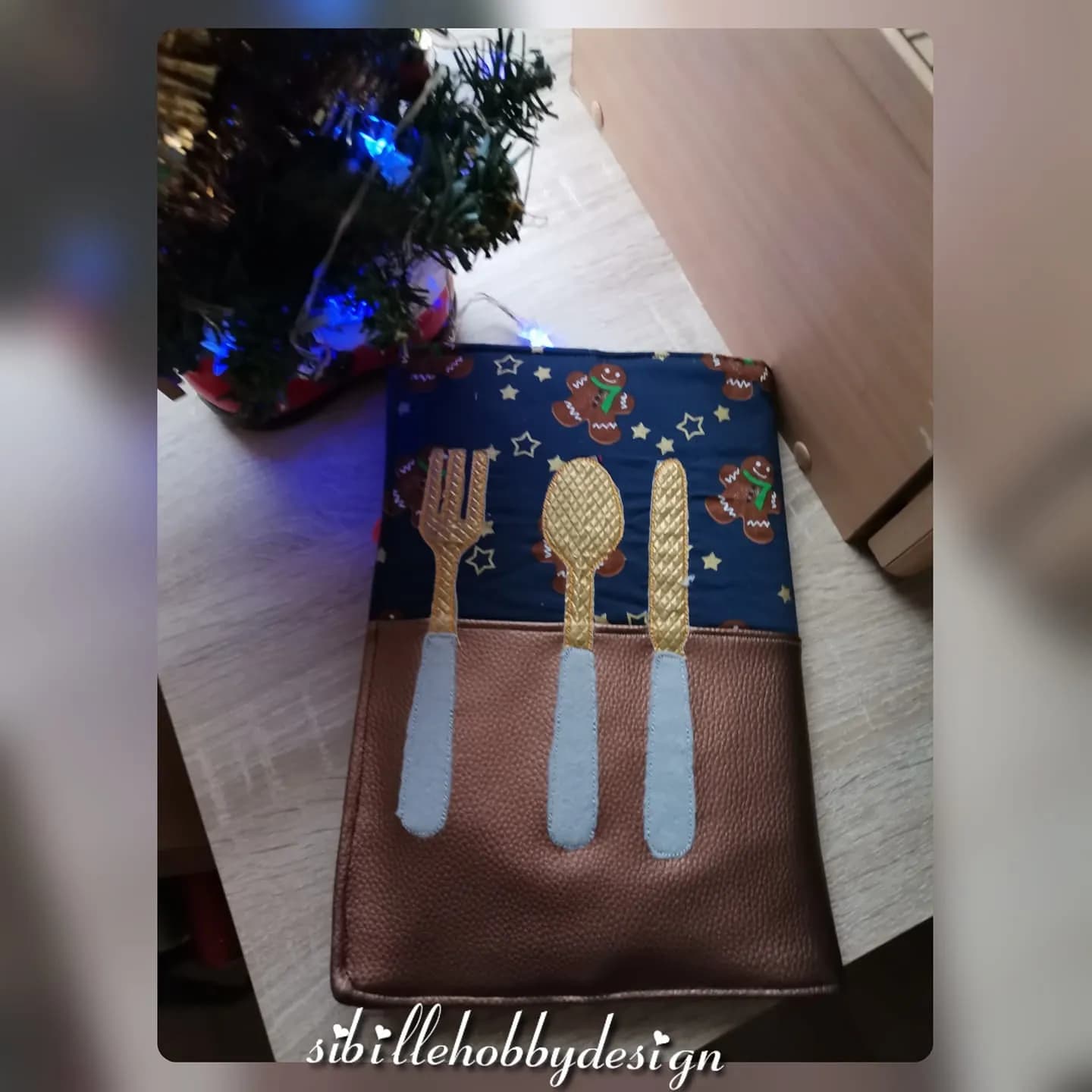 Stickdatei Besteck Doodleapplikation