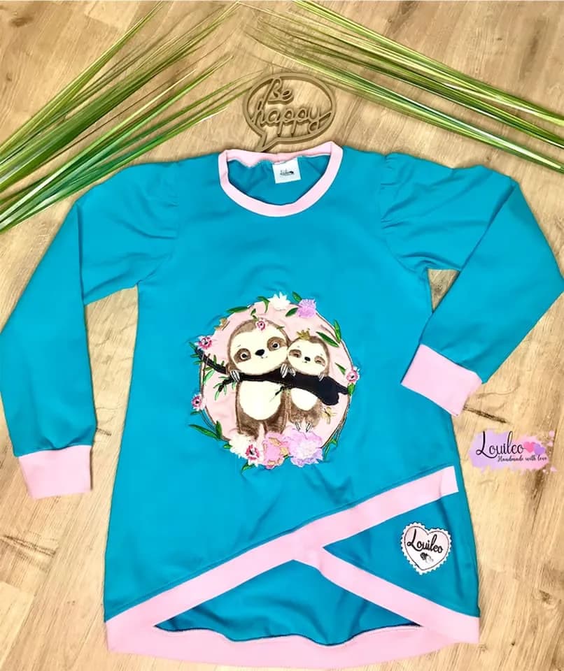 Stickdatei Faultier DoodleApplikation