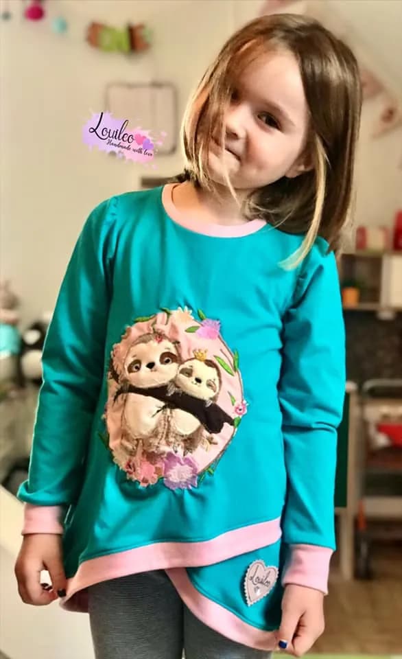 Stickdatei Faultier DoodleApplikation