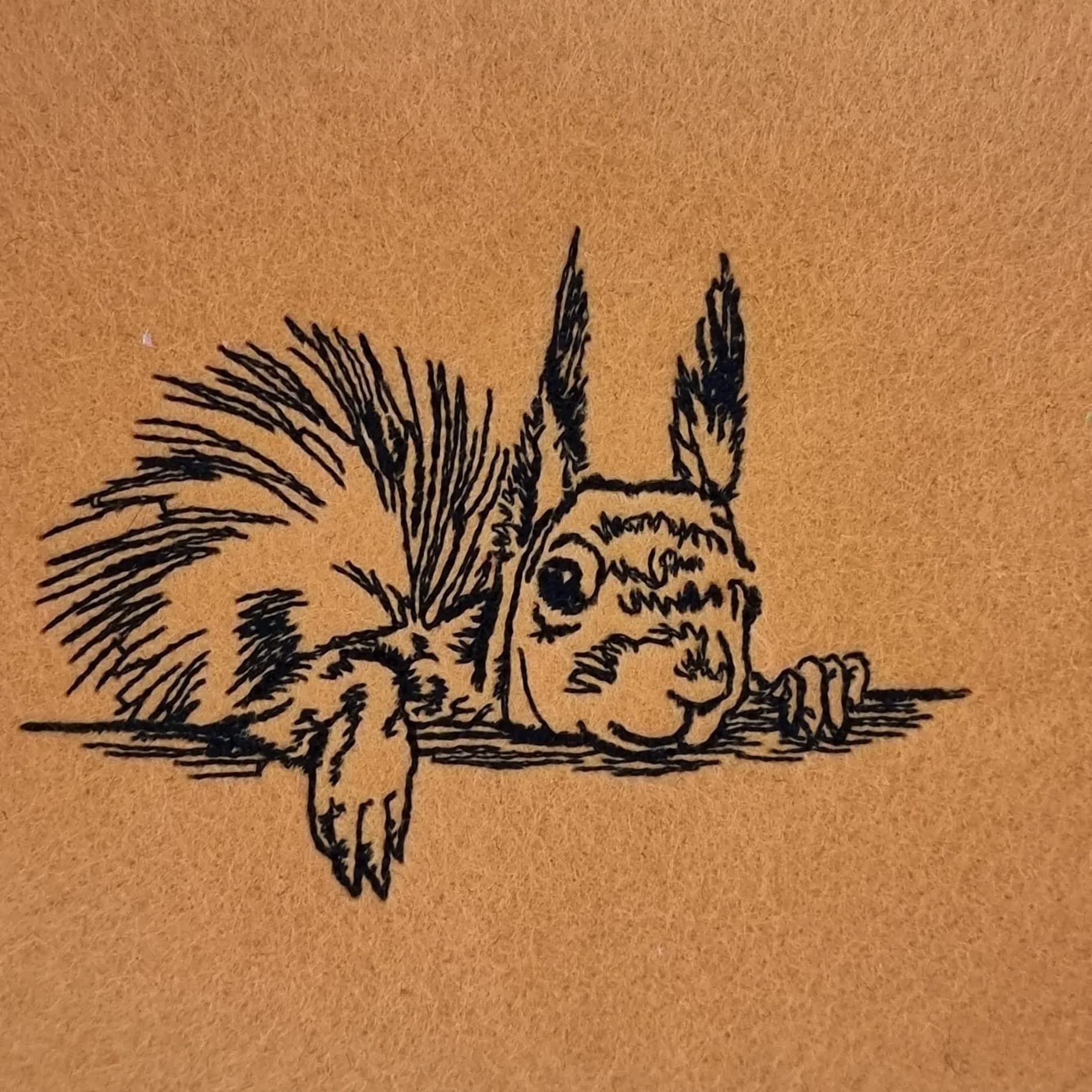 Stickdatei Eichhörnchen Kritzel