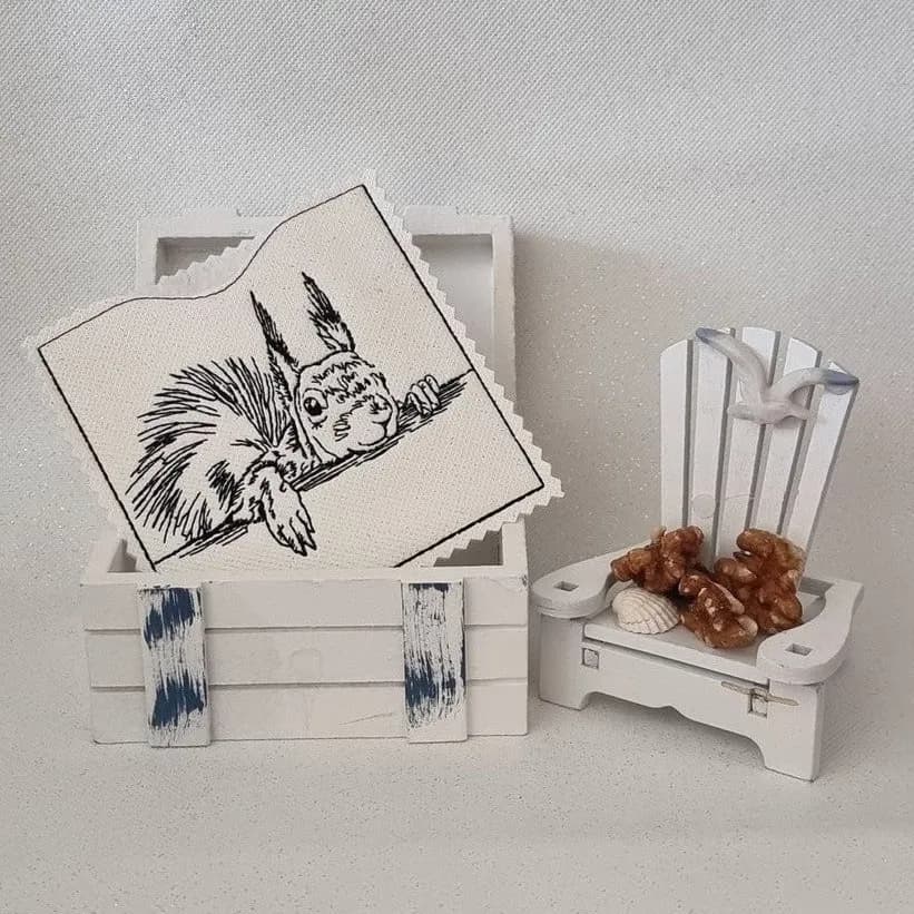 Stickdatei Eichhörnchen Kritzel