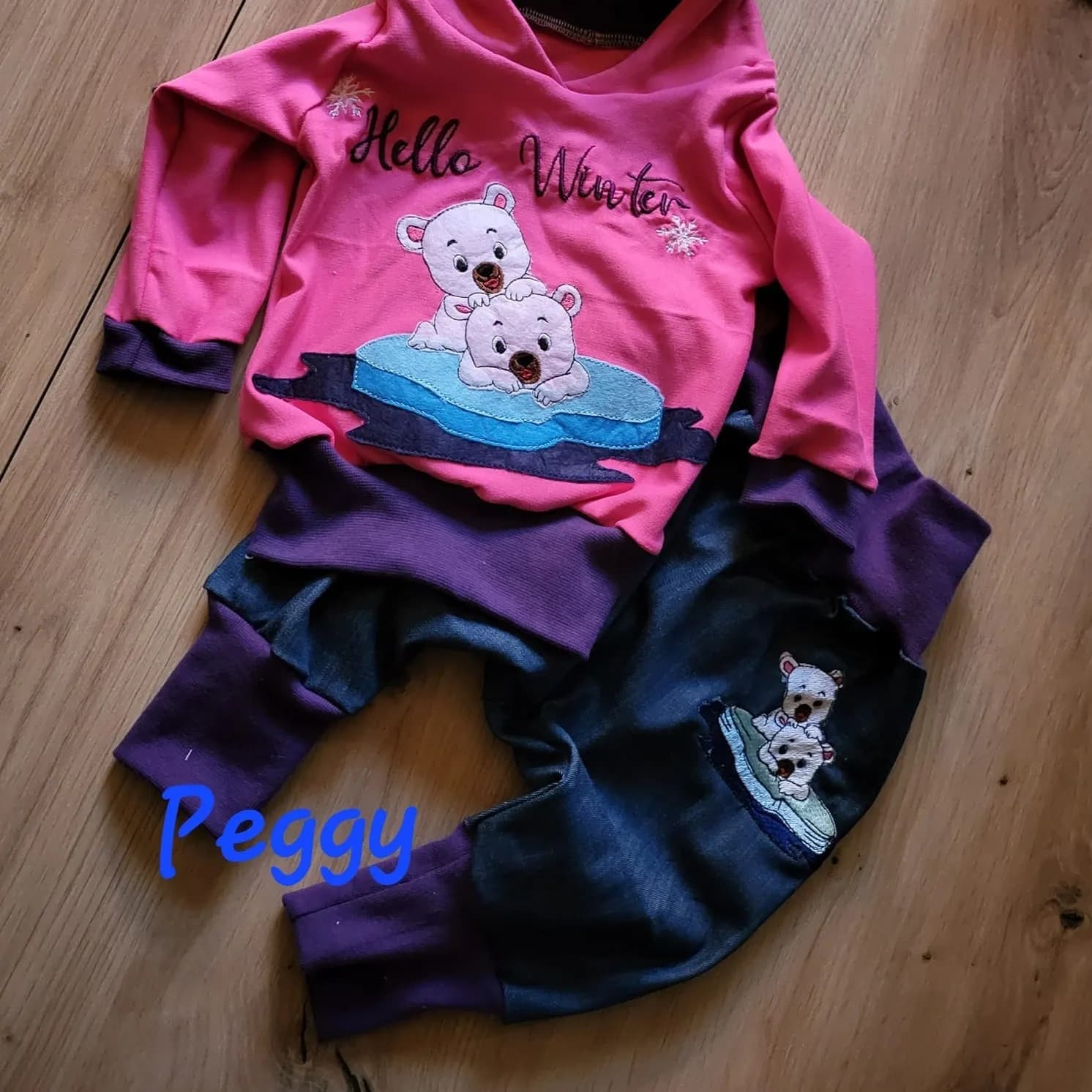 Stickdatei Eisbären auf Scholle