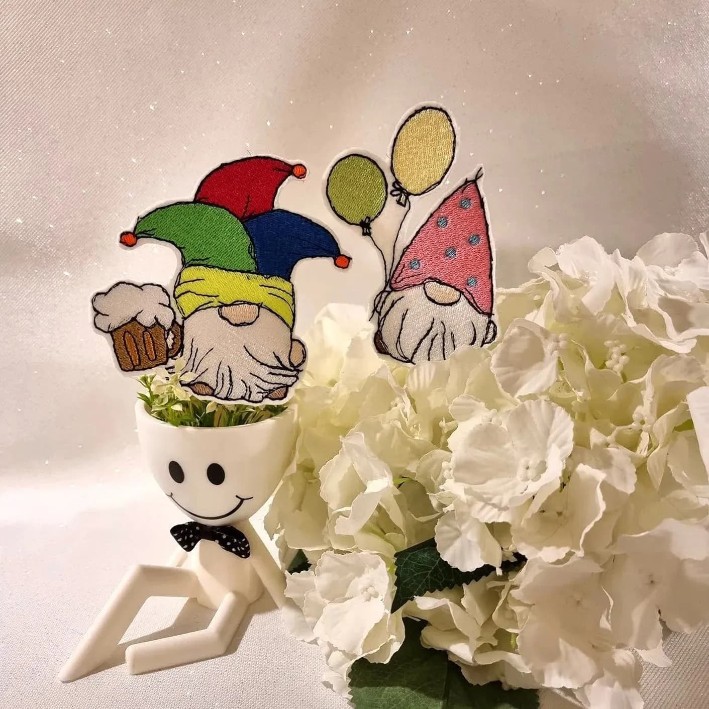 Stickdatei Wichtel Fasching