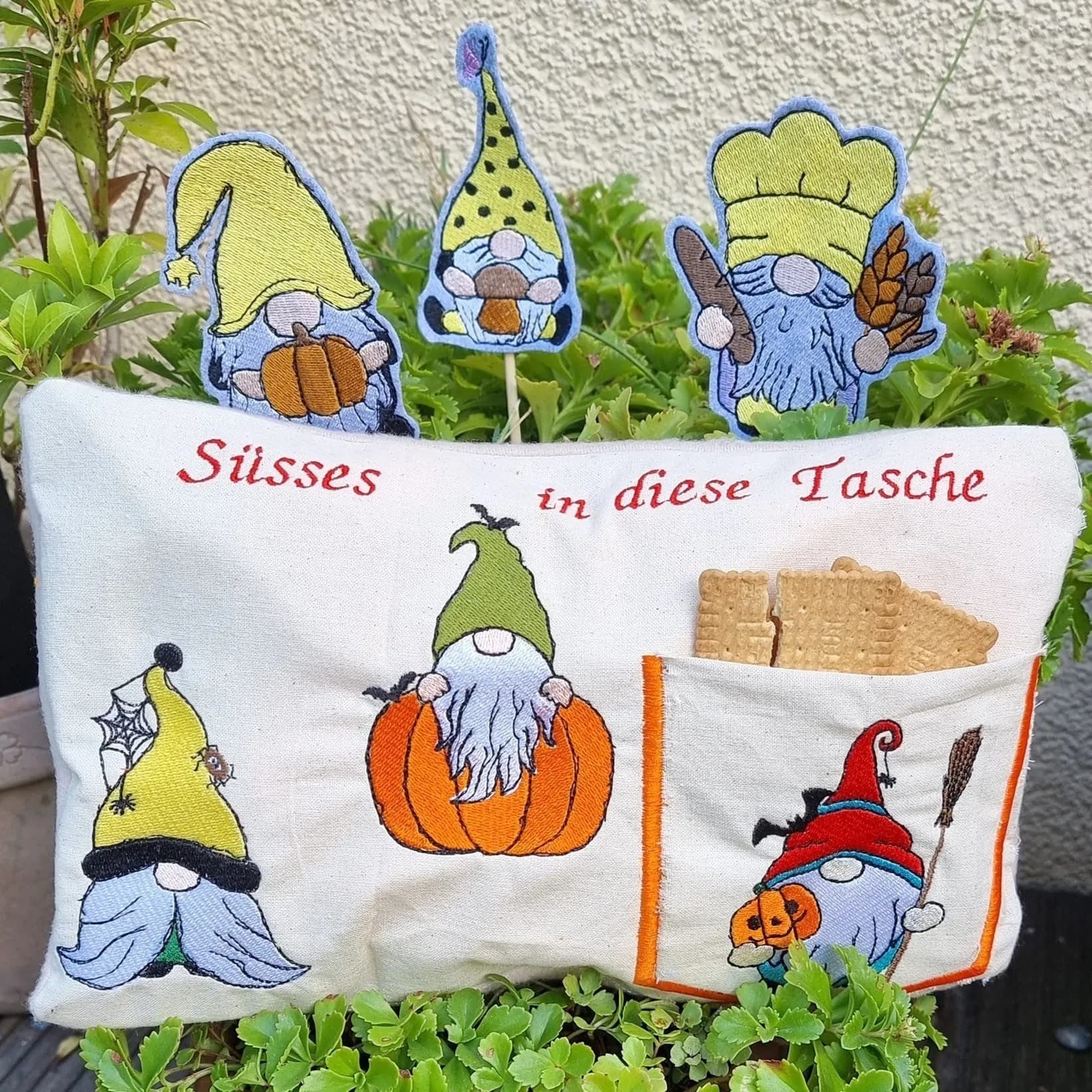 Stickdatei Wichtel Halloween