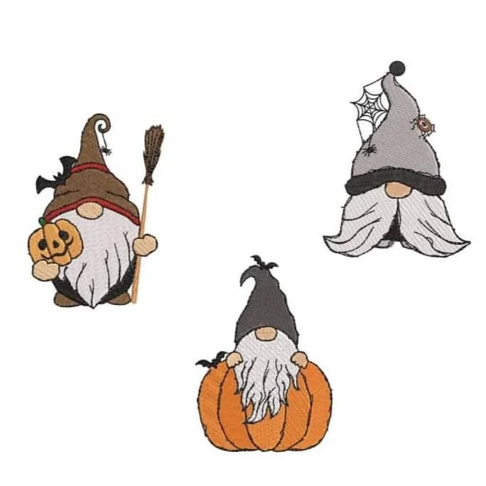 Stickdatei Wichtel Halloween