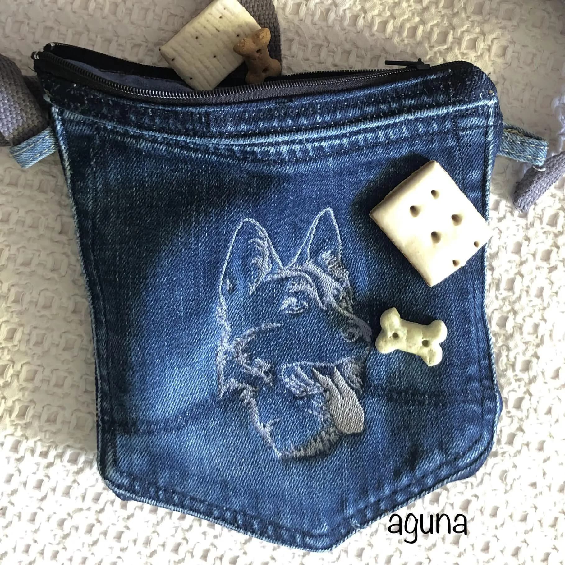 Stickdatei Hund Schäferhund Kritzel