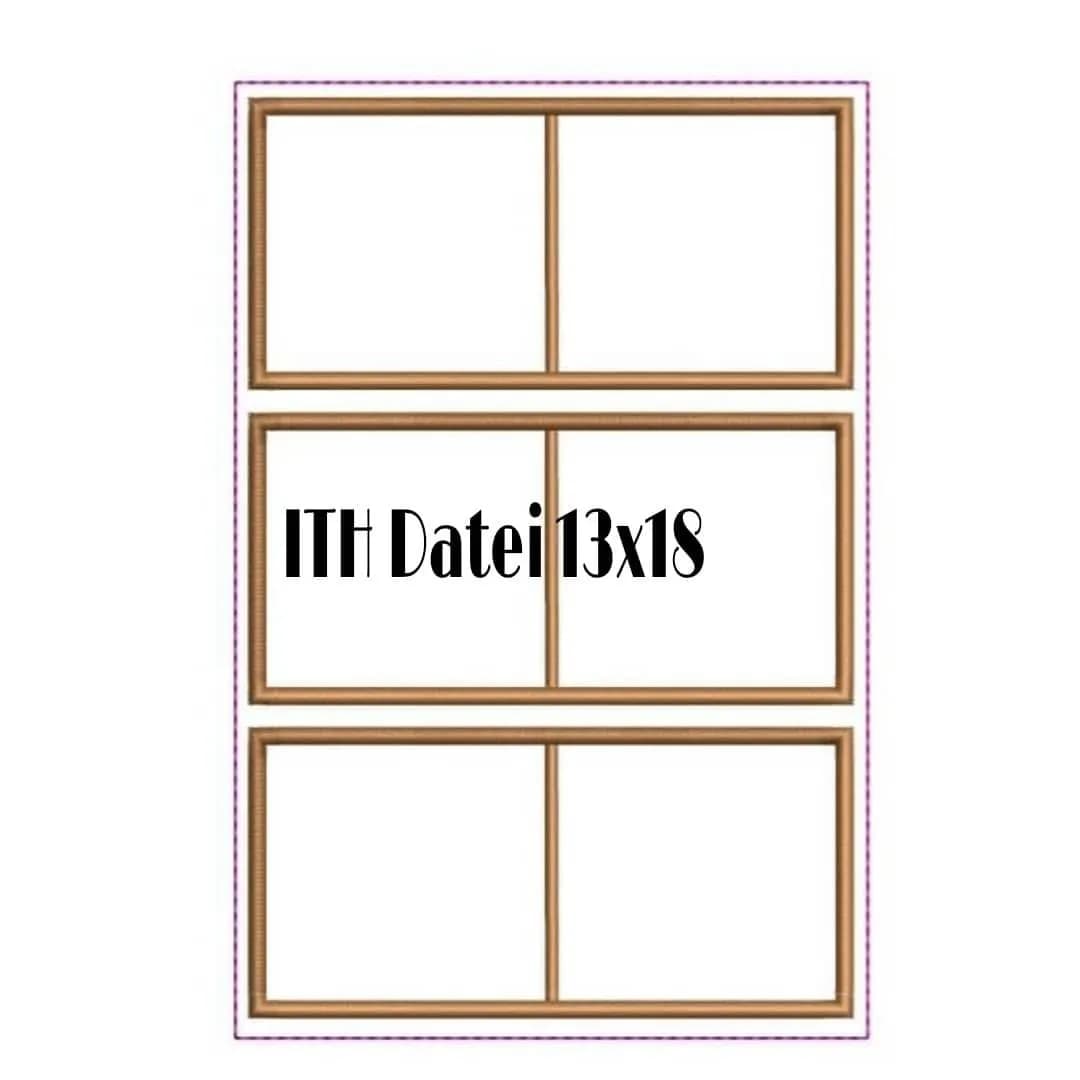 ITH Stickdatei Dominospiel Blanko