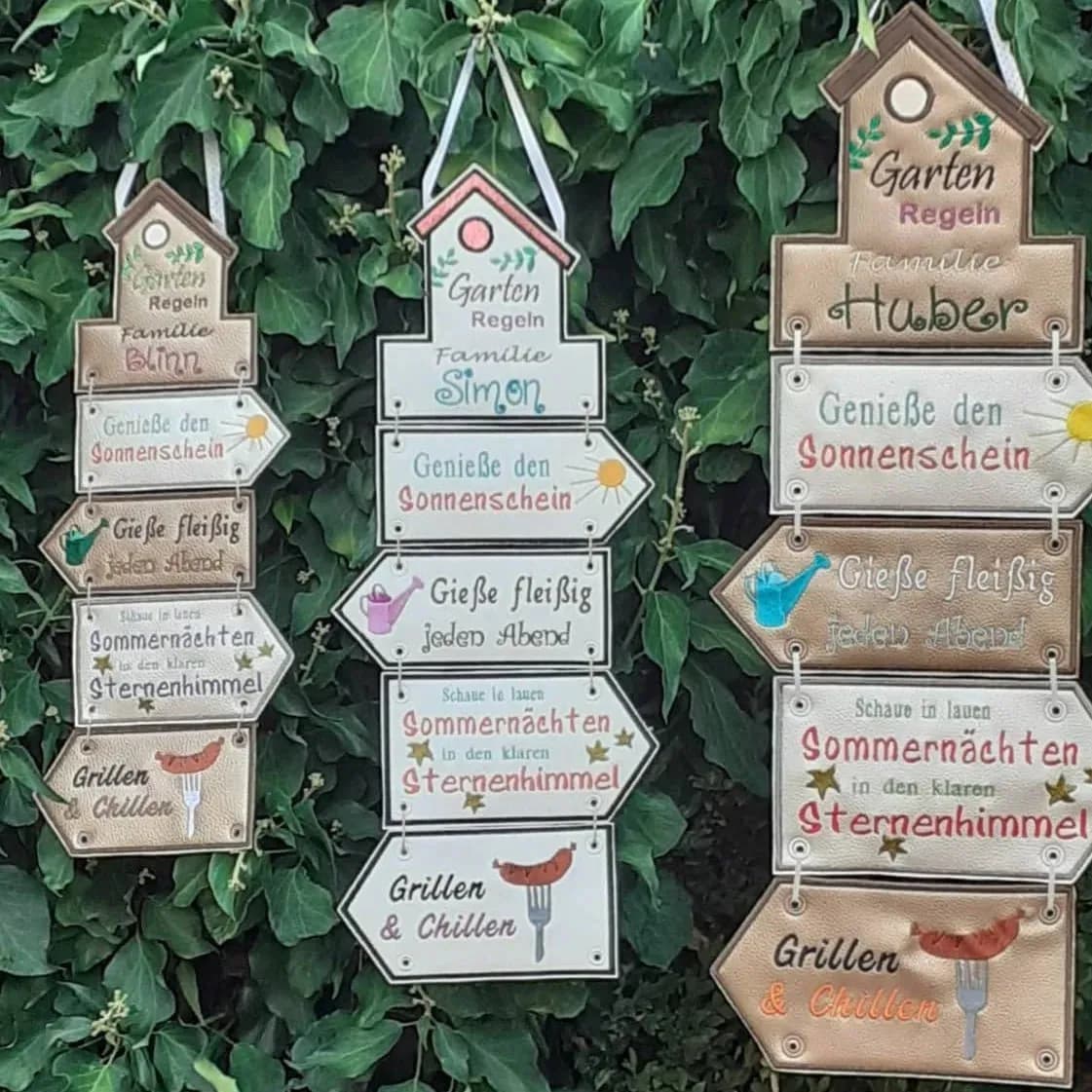 ITH Stickdatei Gartendeko