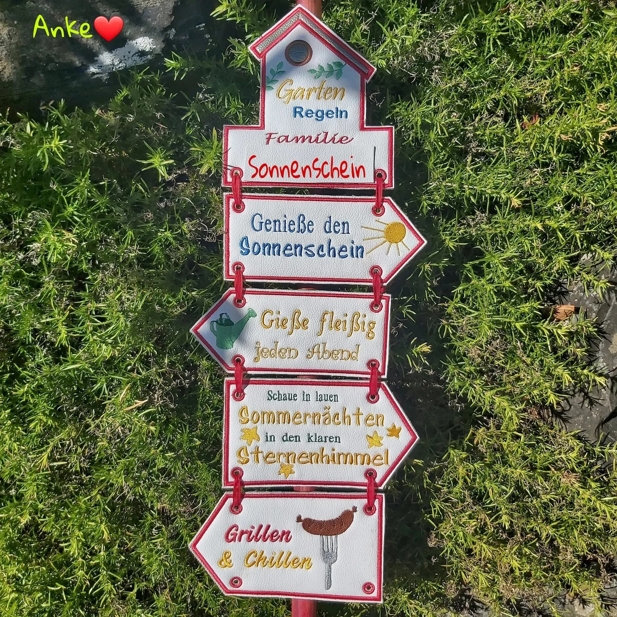 ITH Stickdatei Gartendeko