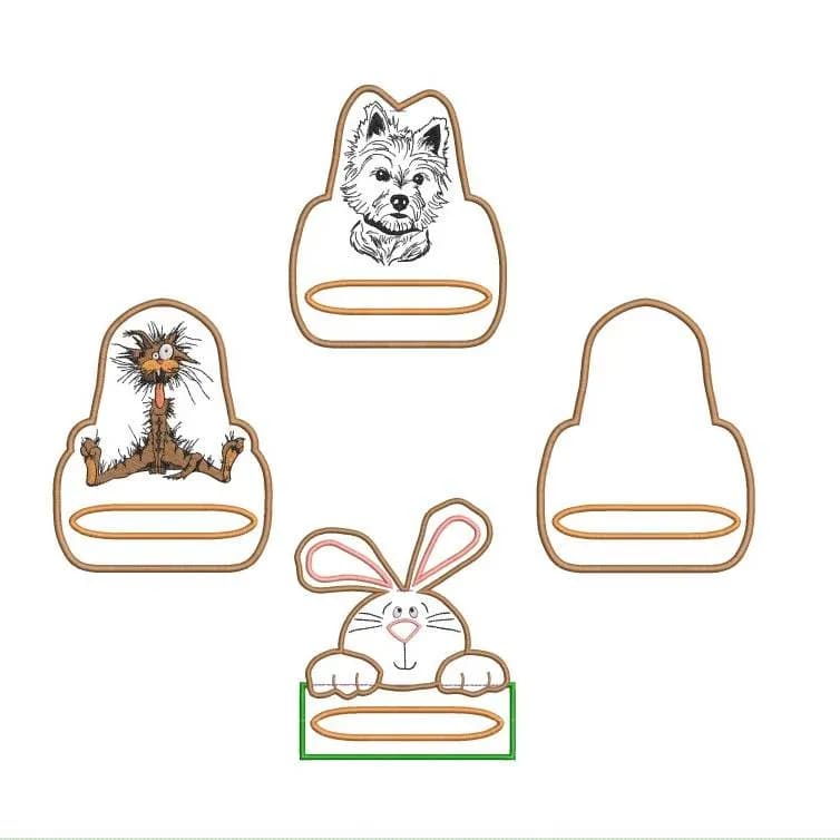 ITH Stickdatei Handtuchhalter