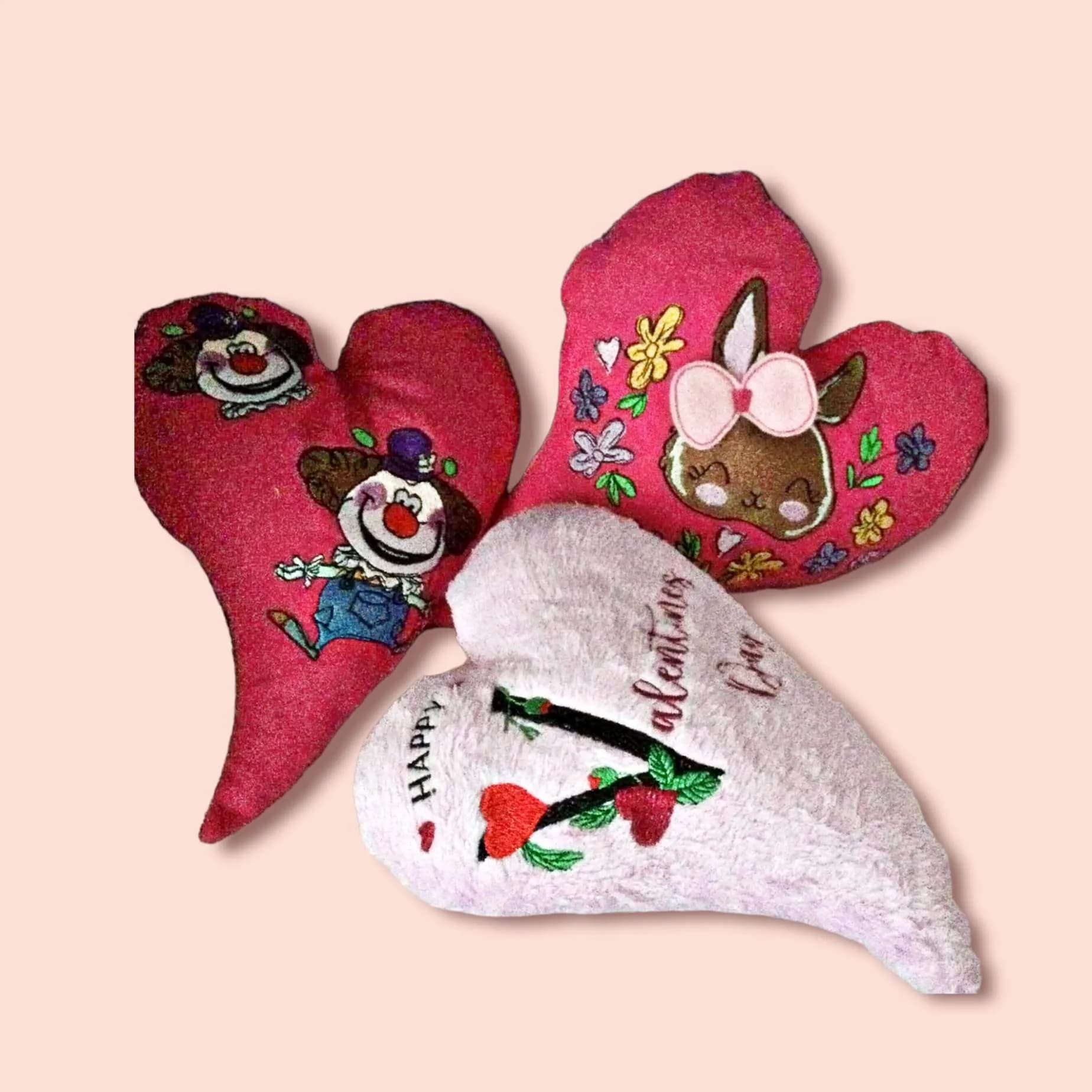 ITH Stickdatei Kissen Herzform