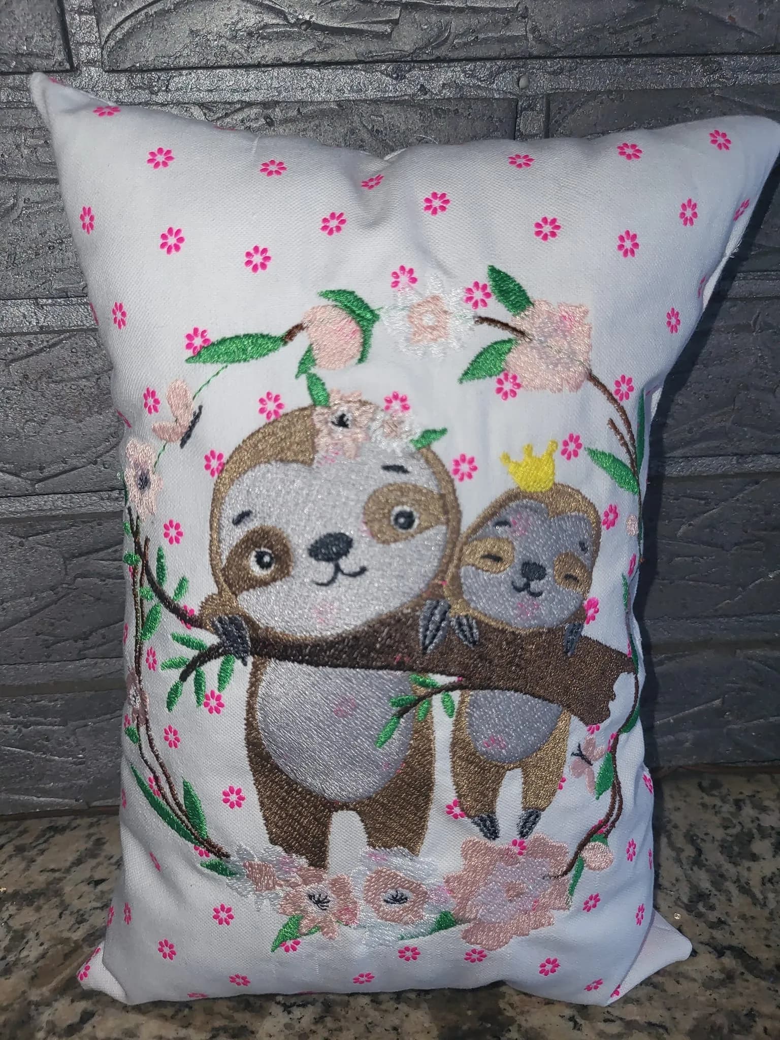 ITH Stickdatei Kissen rechteckig Blanko