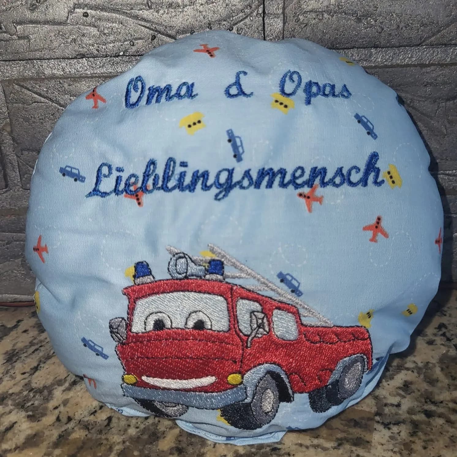 ITH Stickdatei Kissen rund Blanko