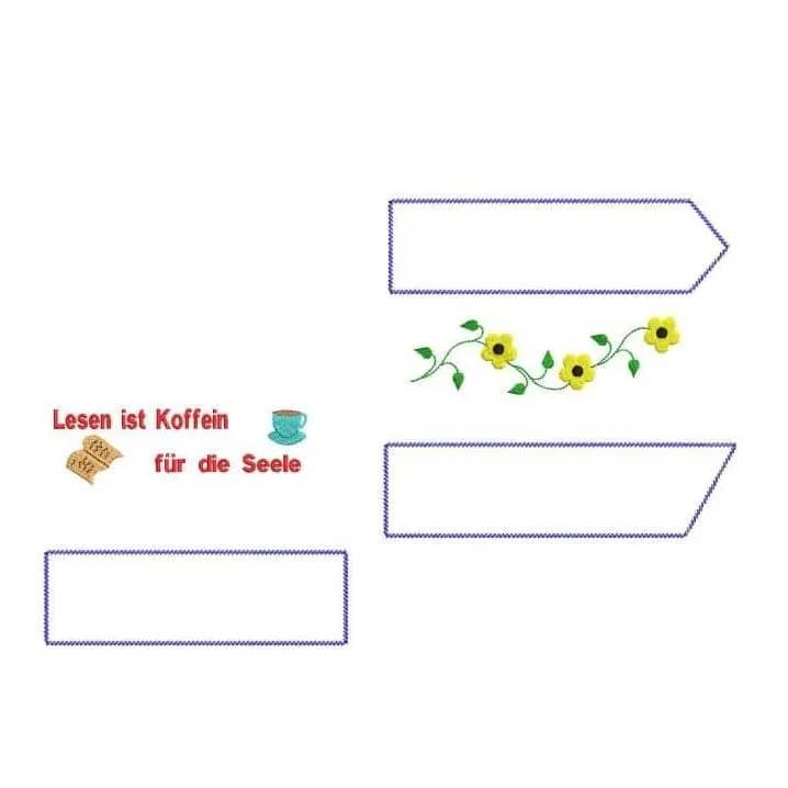 ITH Stickdatei Lesezeichen