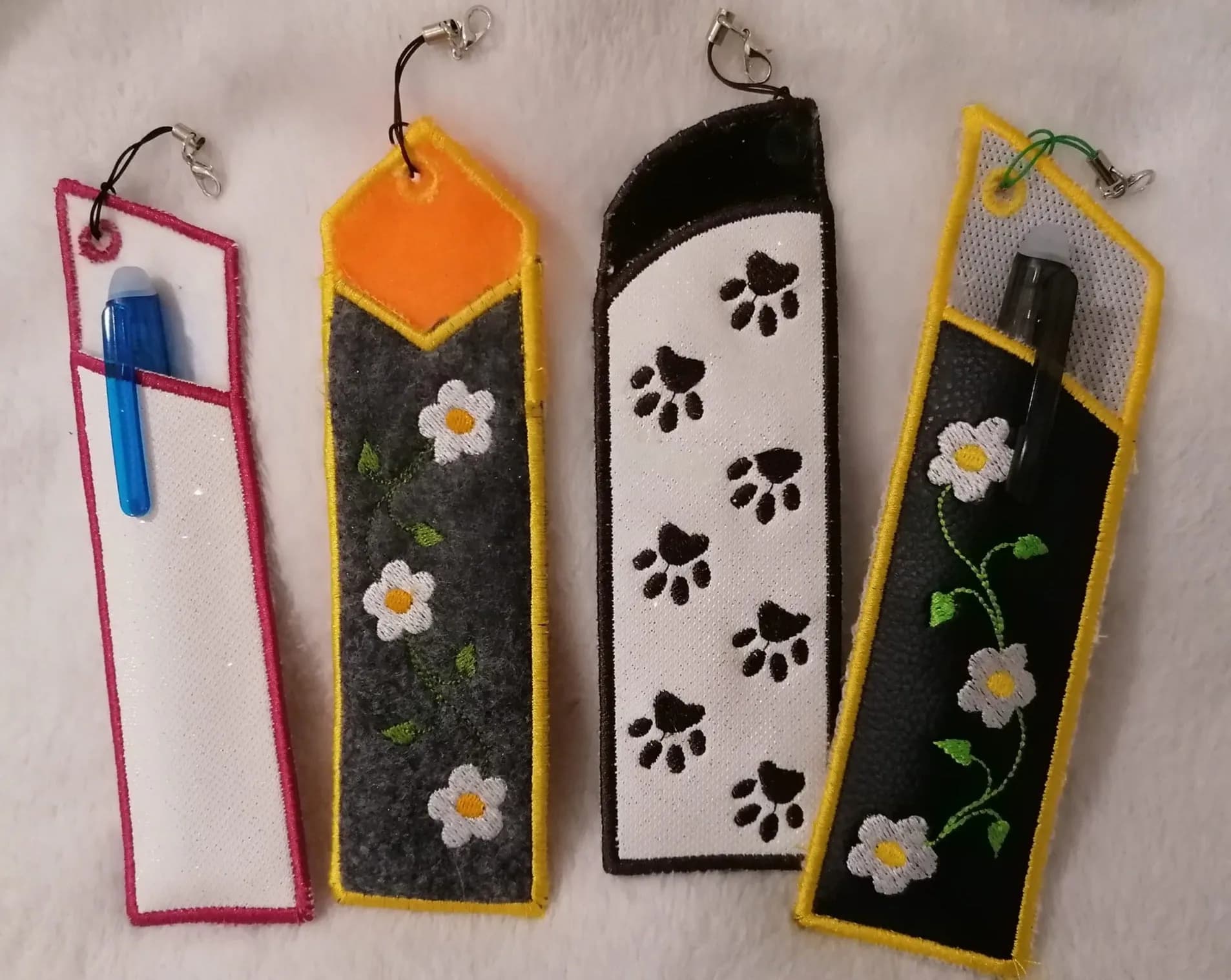 ITH Stickdatei Lesezeichen / Stifte-Etui