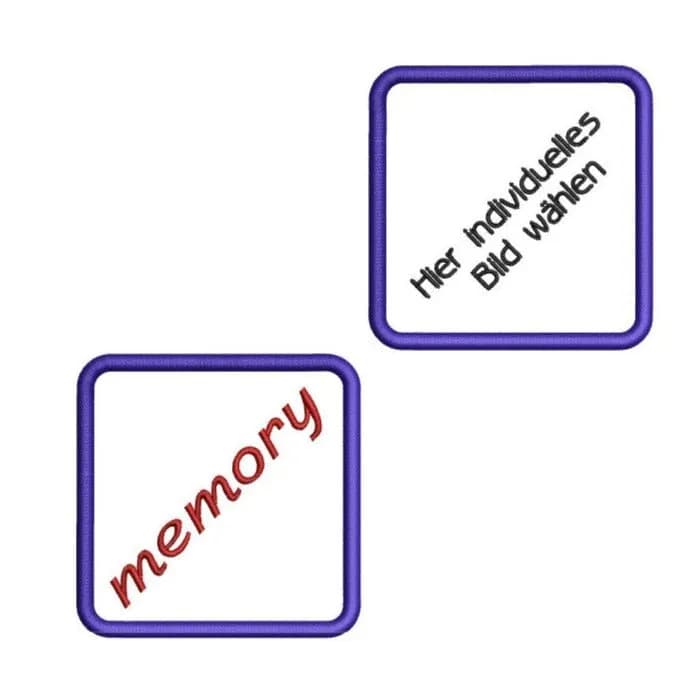 ITH Stickdatei Paket Memoryspiel Blanko