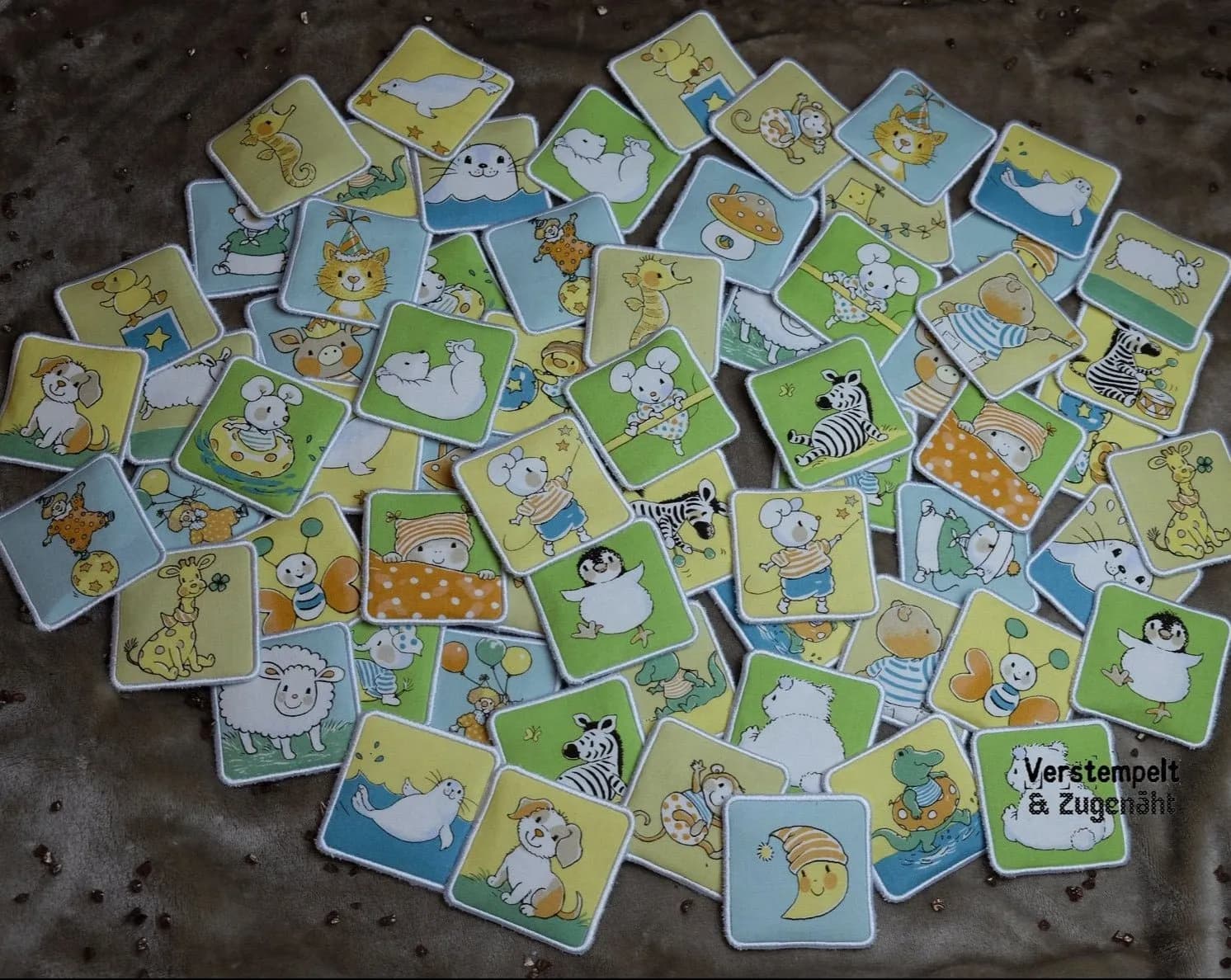 ITH Stickdatei Paket Memoryspiel Blanko
