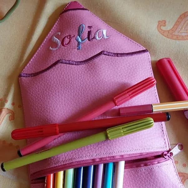 ITH Stickdatei Stiftetasche Buntstift