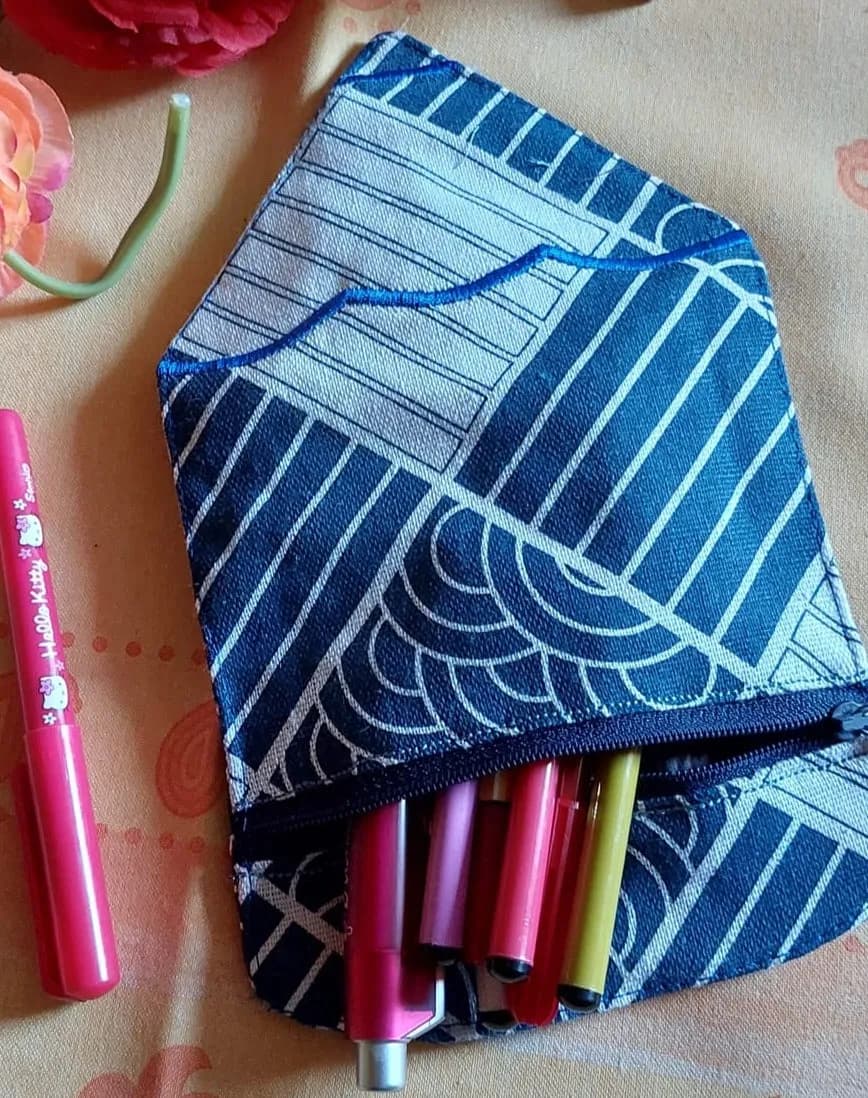 ITH Stickdatei Stiftetasche Buntstift