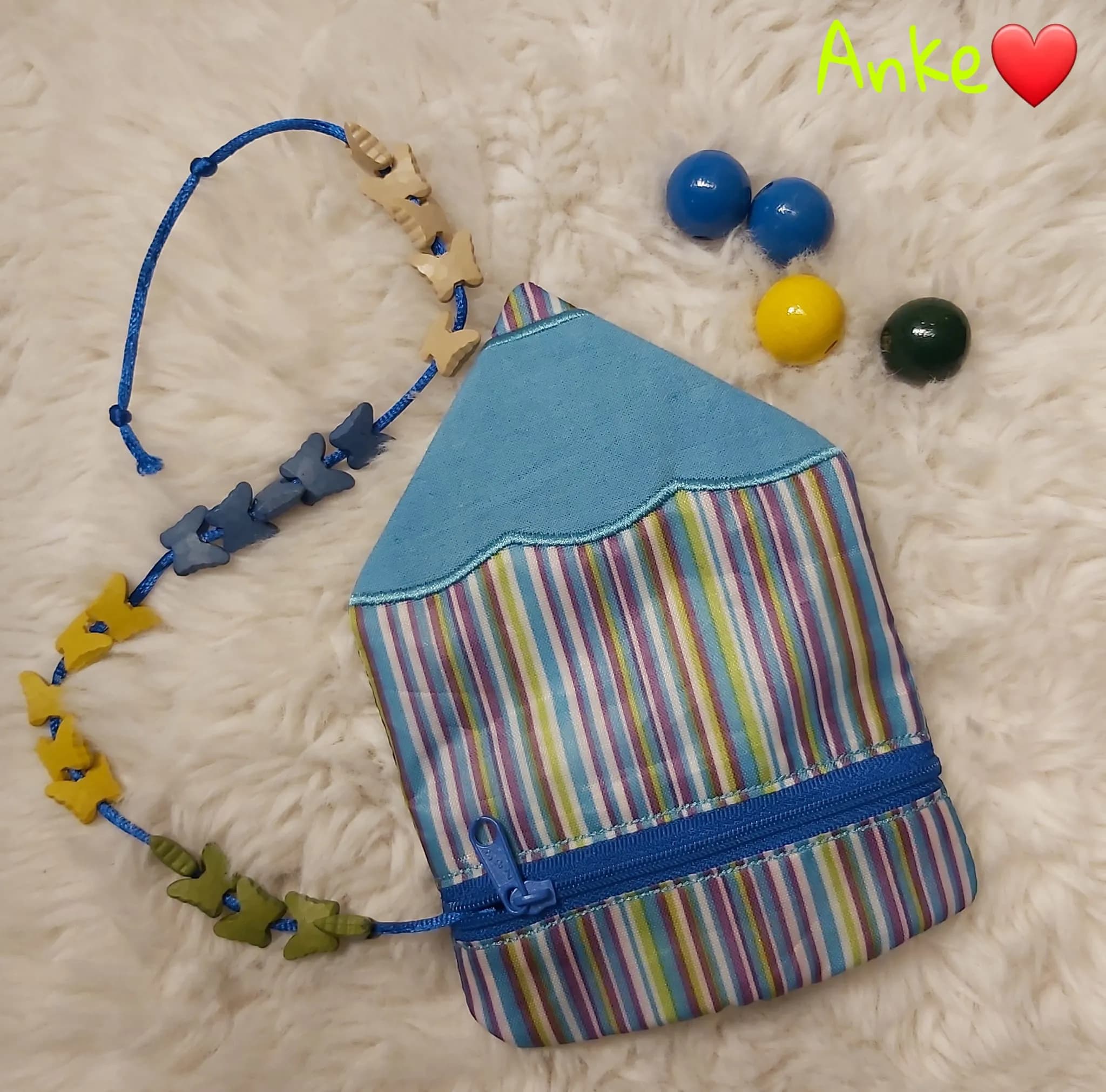 ITH Stickdatei Tasche Rechenkette Buntstift