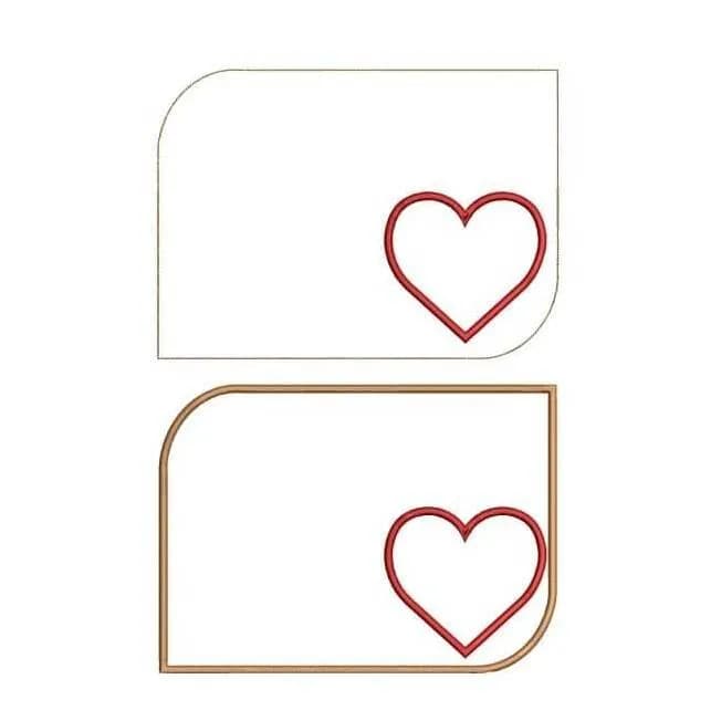 ITH Stickdatei Tassenlounge mit Herz Blanko