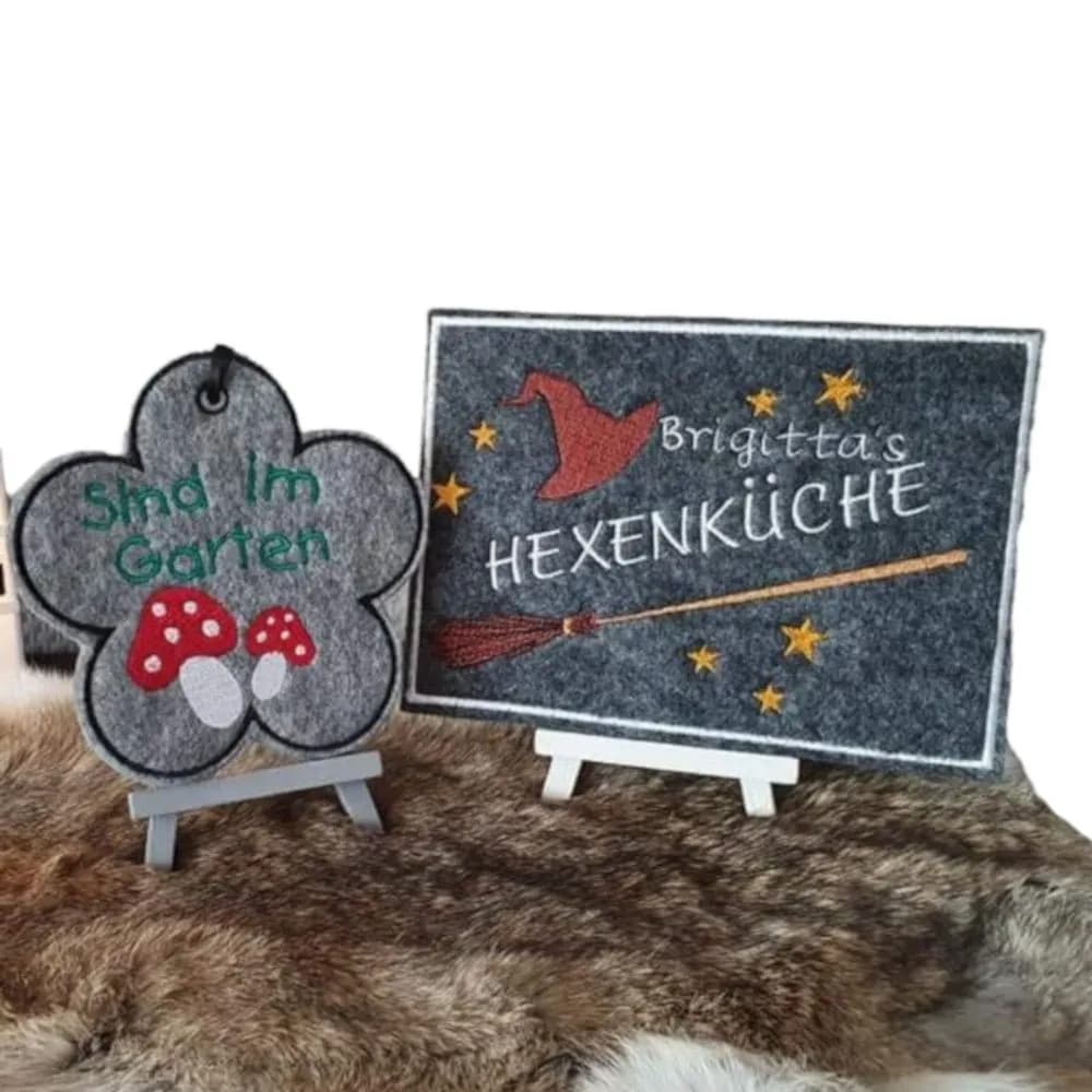 ITH Stickdatei Türschilder Mega Set