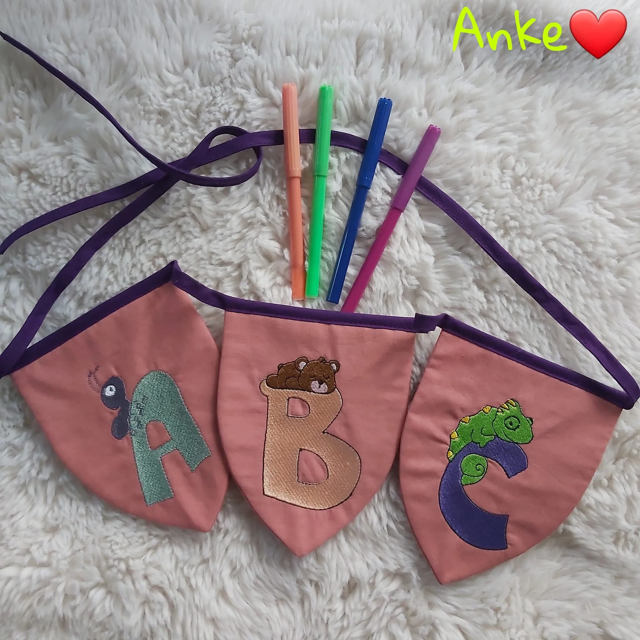 ITH Stickdatei Wimpel