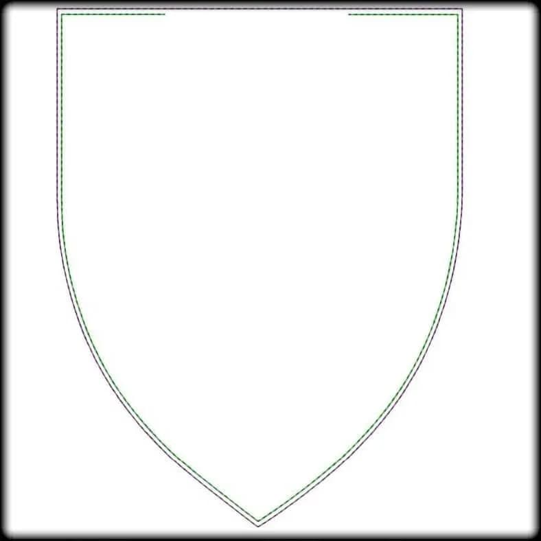 ITH Stickdatei Wimpel